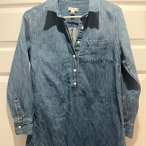 J. Crew denim dress.  Euc.  Size 4.  Measurements in pictures.